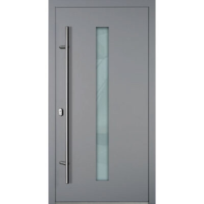 Haustür P90 M01 Farbe außen Grau / innen Weiß | Fenstervision